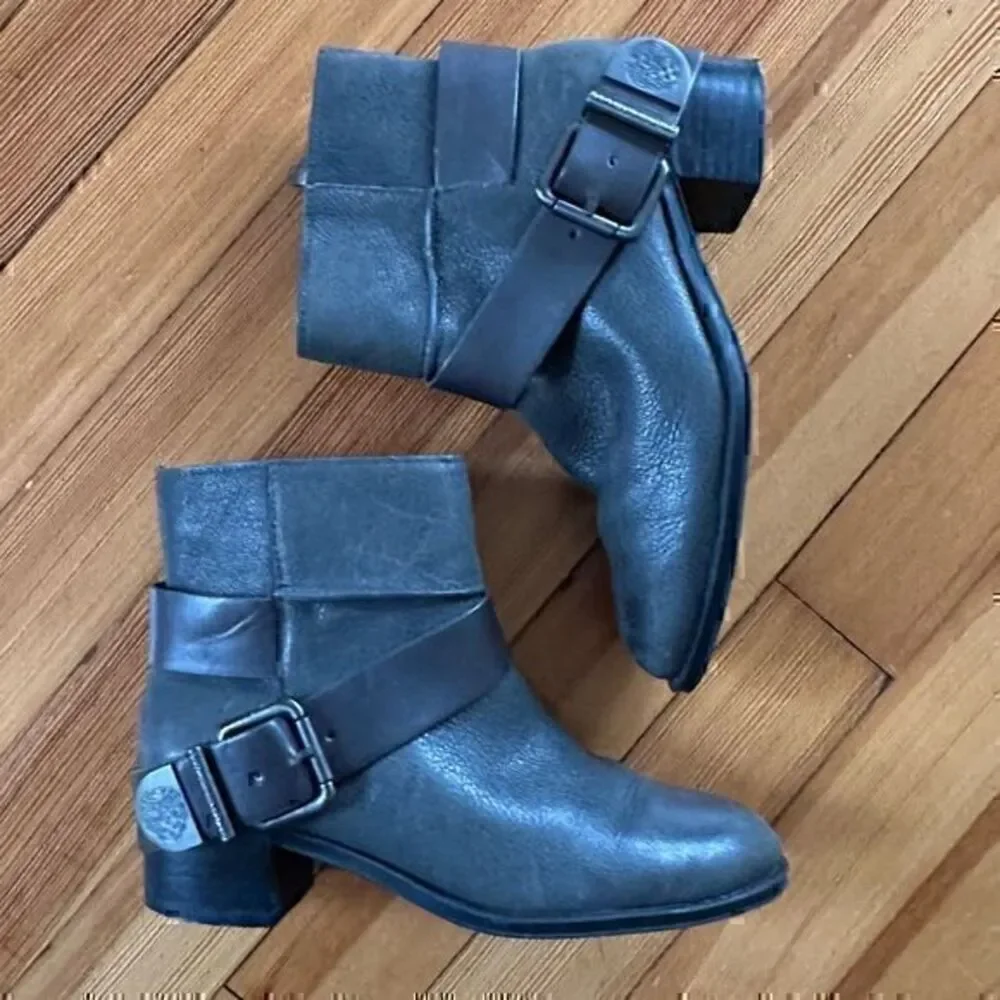 Vince Camuto Romeo Buckled Ankle Boots in After Midnight